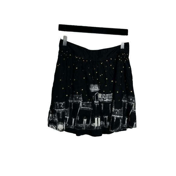 The Book of Life City Starry Mini Skirt A-Line zipper women’s size medium - Picture 3 of 9